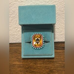 Kurt Geiger Gold Tone Statement Ring